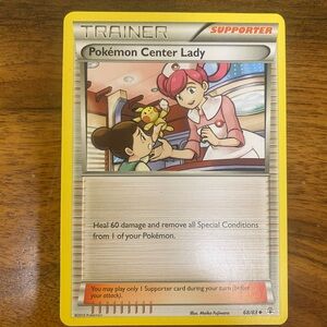 Pokemon Trainer Card - Yellow and Red